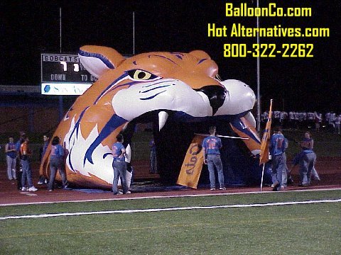 San Angelo Central TX High School Bobcats Football Mascot Tunnel